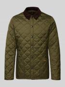 Barbour Steppjacke mit Umlegekragen in Oliv, Größe L