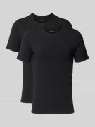 MCNEAL T-Shirt mit Rundhalsausschnitt in Black, Größe L