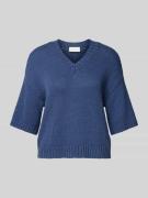 MSCH Copenhagen Strickpullover mit V-Ausschnitt Modell 'Hannalie' in R...