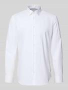 Jake*s Super Slim Fit Businesshemd mit Kentkragen in Weiss, Größe 35/3...