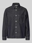 Drykorn Hemdjacke mit Knopfleiste Modell 'DIEGGO' in Marine, Größe L