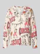 Milano Italy Blusenshirt mit V-Ausschnitt in Rosa, Größe 36