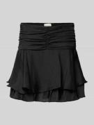 Neo Noir Minirock im Stufen-Look Modell 'Janie' in Black, Größe 34
