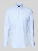 BOSS Slim Fit Businesshemd aus Baumwoll-Mix Modell 'HANK' in Bleu, Grö...