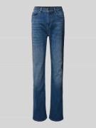 monari Straight Leg Jeans mit Nietenbesatz in Jeansblau, Größe 36