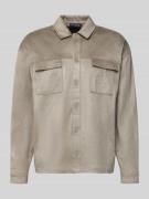 Pegador Relaxed Fit Hemdjacke mit Brusttaschen und Label-Stitching in ...