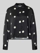 OPUS Hemdbluse mit Knopfleiste Modell 'Famena' in Black, Größe 34