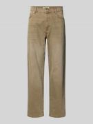 WOODBIRD Straight Fit Jeans mit 5-Pocket-Design Modell 'Leroy' in Beig...