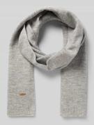 Barts Schal mit gerippten Abschlüssen Modell 'Witzia' in Silber Melang...