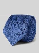 Monti Seidenkrawatte mit Paisley-Muster in Blau, Größe 1