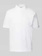 BOSS Regular Fit Poloshirt mit Logo-Stitching Modell 'Parris' in Weiss...