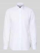 ETERNA Slim Fit Business-Hemd mit Knopfleiste in Weiss, Größe 43