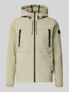 PME Legend Regular Fit Sweatjacke mit Reißverschlusstaschen in Mint, G...