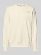 The North Face Sweatshirt mit Label-Print in Offwhite, Größe L