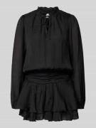 Neo Noir Cocktailkleid im Stufen-Look Modell 'Bari' in Black, Größe 34