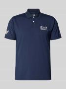EA7 Emporio Armani Regular Fit Poloshirt mit Logo in Dunkelblau, Größe...