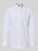 OLYMP Regular Fit Freizeithemd mit Logo-Stitching Modell 'New' in Weis...