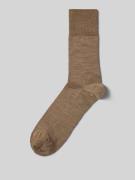 Falke Socken mit geripptem Abschluss in Beige, Größe 39/40