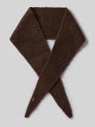 OPUS Schal mit Label-Detail in Dunkelbraun, Größe 1