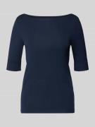 Lauren Ralph Lauren T-Shirt mit U-Boot-Ausschnitt Modell 'JUDY' in Dun...