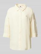 Tommy Hilfiger Relaxed Fit Bluse aus reinem Leinen in Hellgelb, Größe ...