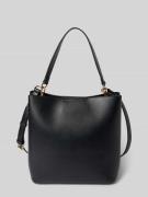 Seidenfelt Hobo Bag in Leder-Optik Modell 'LILLA' in Black, Größe 1