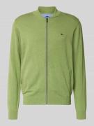Fynch-Hatton Cardigan mit Stehkragen und Reißverschluss in Hellgruen, ...