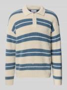 JAKE*S STUDIO MEN Strickpullover mit Polokragen und Knopfleiste in Ecr...