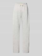 Review Sweatpants mit elastischem Bund und Tunnelzug in Hellgrau Melan...