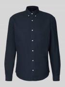 MCNEAL Freizeithemd mit Knopfleiste in Dunkelblau, Größe L