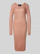 Marc Cain Slim Fit Midikleid mit Woll-Anteil in Rose, Größe 34