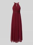 Vila Maxikleid mit Schlüsselloch-Ausschnitt Modell 'MILINA' in Bordeau...