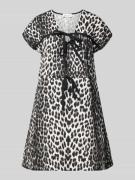 OH APRIL Minikleid mit V-Ausschnitt Modell 'Liv' in Anthrazit Melange,...