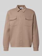 Marc O'Polo Denim Relaxed Fit Hemdjacke aus reiner Baumwolle in Taupe,...