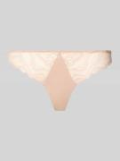 Calvin Klein Underwear String aus Spitze in Beige, Größe L