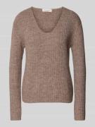 Christian Berg Woman Regular Fit Strickpullover mit Woll-Anteil in Tau...