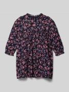 Happy Girls Kleid mit Stehkragen in Marine, Größe 122