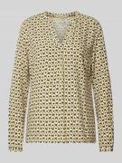 Smith and Soul Blusenshirt mit V-Ausschnitt in Oliv, Größe XL