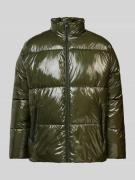 Karl Lagerfeld Steppjacke mit Reißverschlusstaschen in Oliv, Größe 56