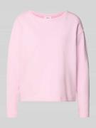 s.Oliver RED LABEL Relaxed Fit Sweatshirt aus Baumwoll-Mix in Hellrosa...