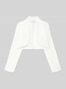 DANAMADE Bolero mit Stehkragen in Weiss, Größe 122