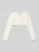 DANAMADE Bolero mit Bordüre in Ecru, Größe 122