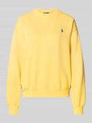 Polo Ralph Lauren Sweatshirt mit Label-Stitching in GELB, Größe L