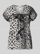 OH APRIL Blusenshirt mit V-Ausschnitt Modell 'Freya' in Anthrazit Mela...