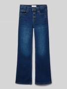 Mango Flared Jeans mit 5-Pocket-Design in Blau, Größe 122