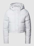 Tom Tailor Denim Steppjacke mit Stehkragen in Hellgrau, Größe L