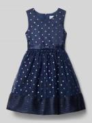 Happy Girls Regular Fit Kleid mit Allover-Print in Marine, Größe 104