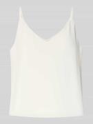 Christian Berg Cocktail Loose Fit Blusentop mit V-Ausschnitt in Ecru, ...