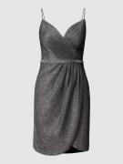 Luxuar Cocktailkleid in Wickel-Optik in Black, Größe 42