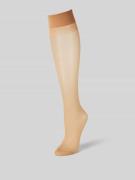 JOOP! Collection Kniestrümpfe mit Label-Stitching in Beige, Größe 35-3...